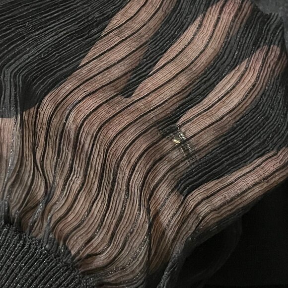 Arden B Bodycon Dress Black Sheer Sleeve Silk Cocktail Mini Size S Small - Picture 5 of 6